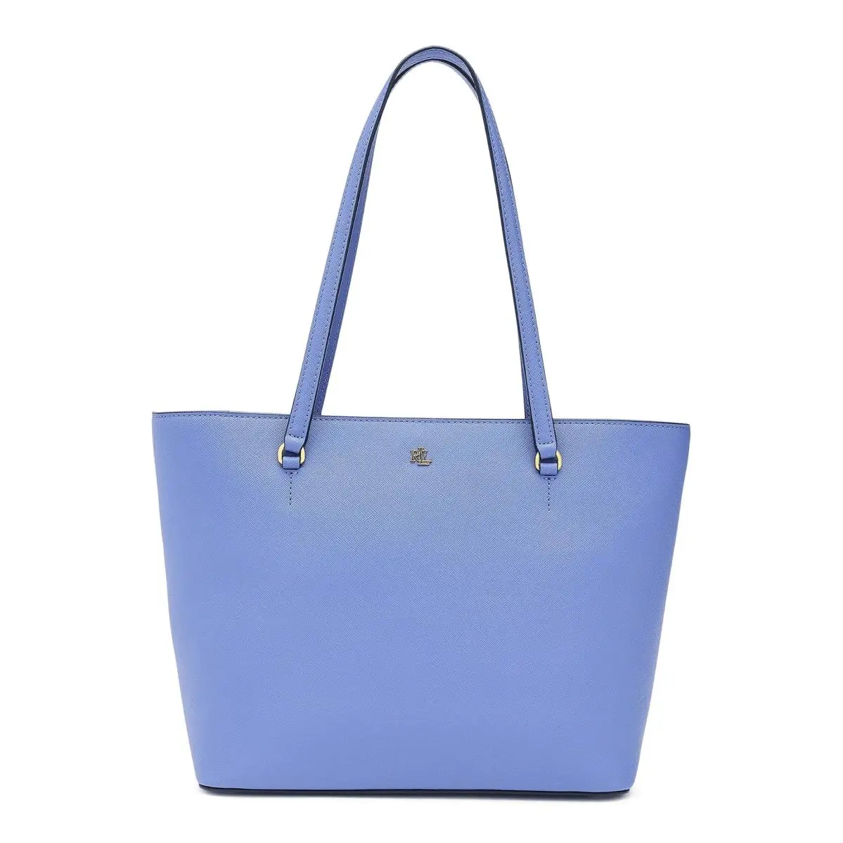 Woman`s Bags Lauren  Crosshatch Leather Medium Karly Shopper Tote by Ralph Lauren