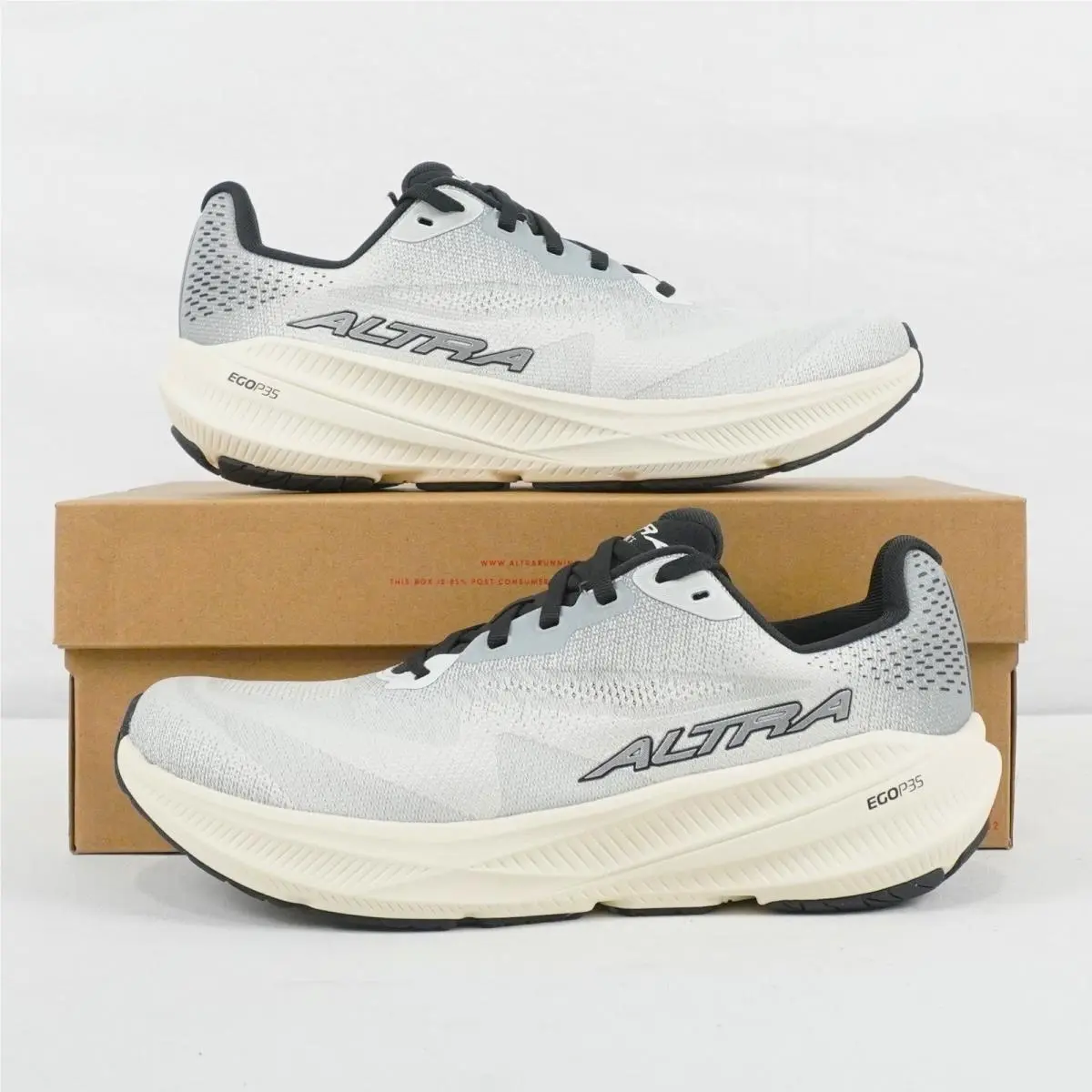 Altra Experience Flow 3 Mesh Athletic Sneakers In Light Gray - Men`s US Size 10