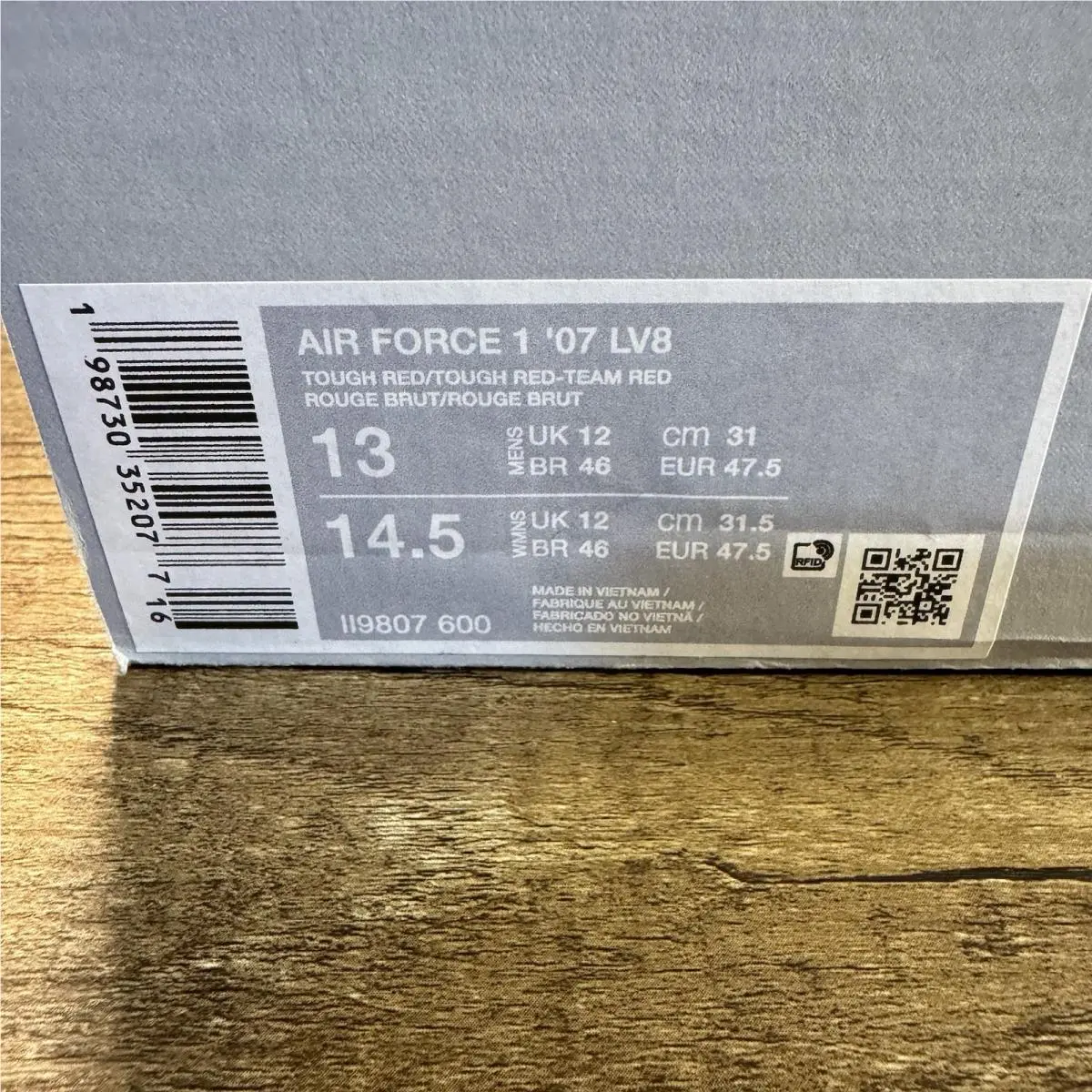 Nike shoes - Nike Air Force 1 - Air Force - II9807-600 - Tough Red/Team Red/Metallic Silver/Tough Red 0