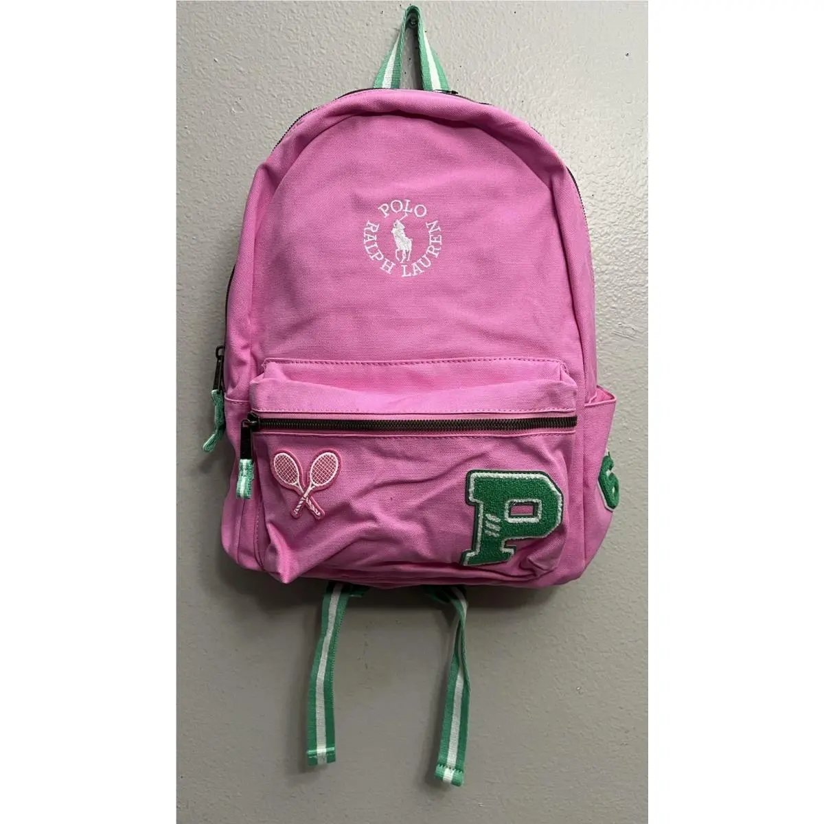 Polo  Varsity Backpack Bag Laguna Pink 9AR159-AJD by Ralph Lauren