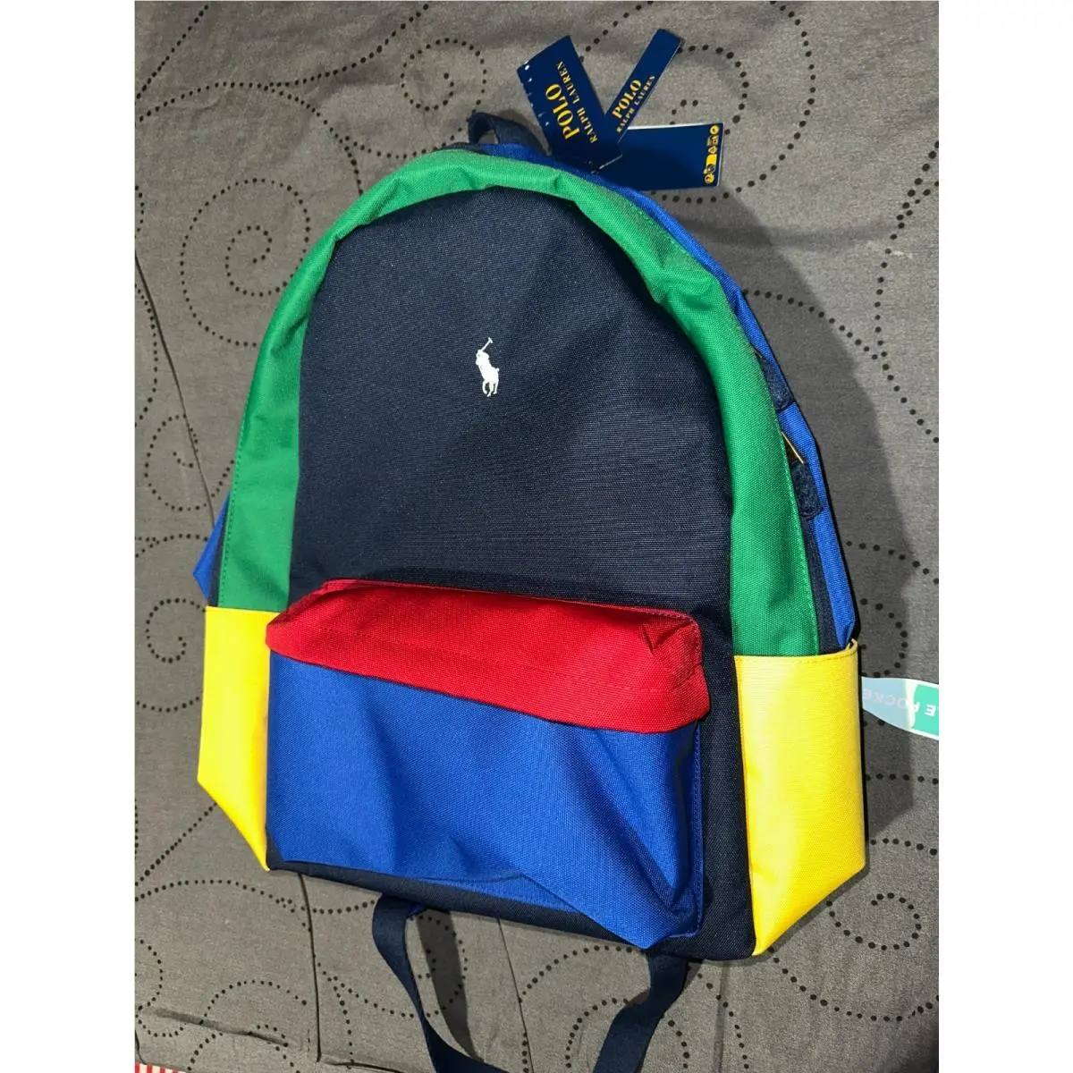 Polo  Colorblock Multicolor Backpack O/s Unisex Adults by Ralph Lauren