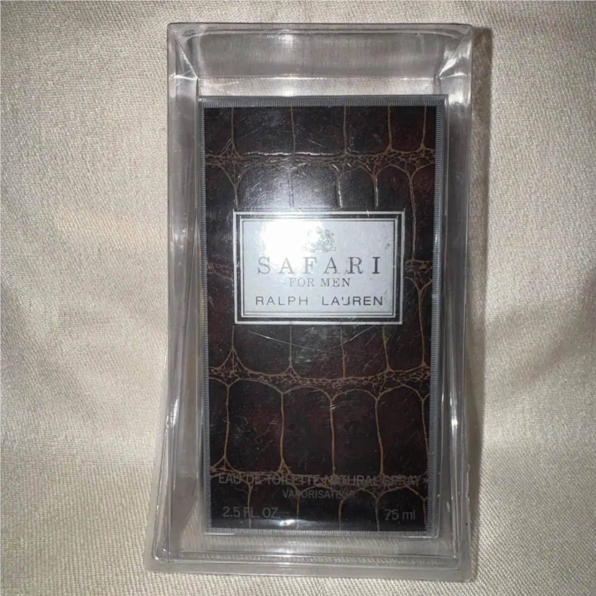 Safari For Men Edt Spray 2.5 oz 75 ml  Box in Plastic by Ralph Lauren