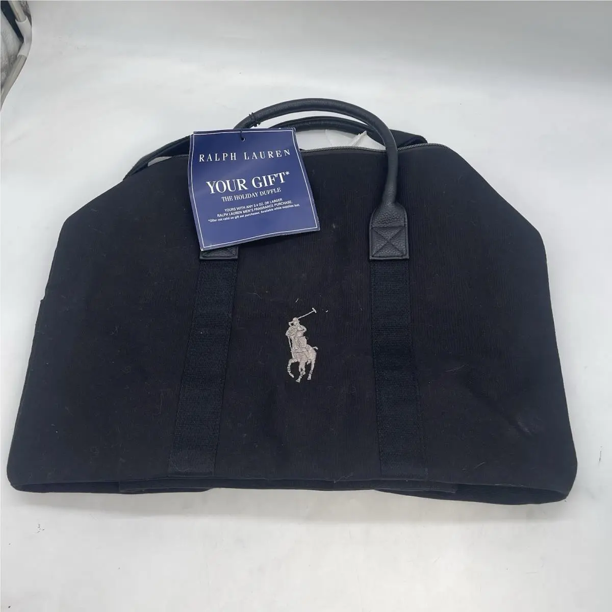 Ralph Lauren Polo Fragrances Duffle Bag Gym Weekender Carry On Travel Blac