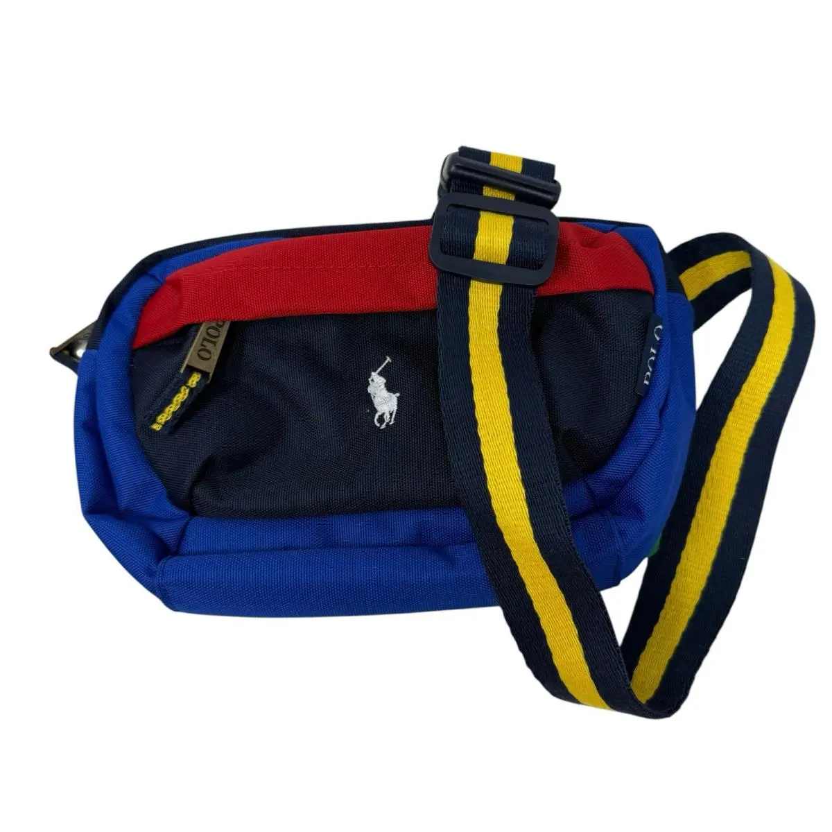 Polo  Blue Yellow Red Colorblock ZA Belt Bag Fanny Pack by Ralph Lauren