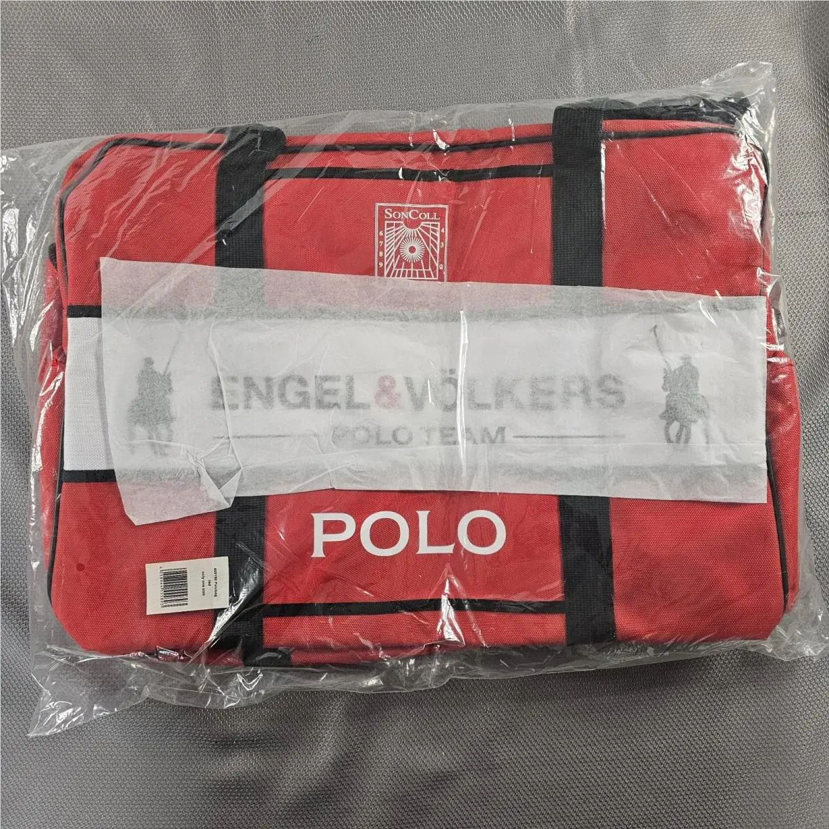 Engel Volkers Polo Team XL Red Duffle Carry On Gym Bag 24 × 15 × 10 Read⬇ by Ralph Lauren