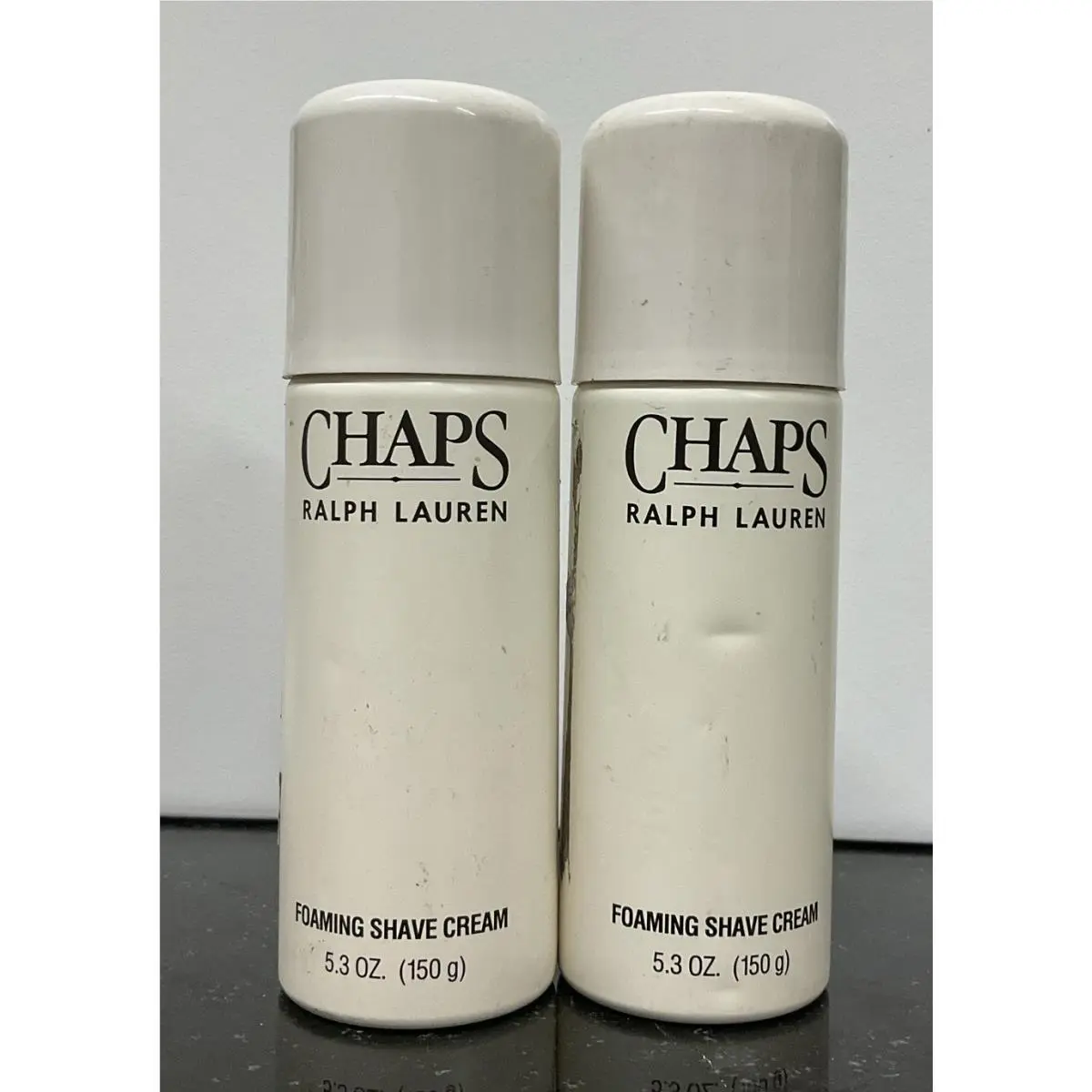 Vintage  Chaps Foaming Shave Cream Shaving Cosmair 5.3 oz Lot of 2 by Ralph Lauren