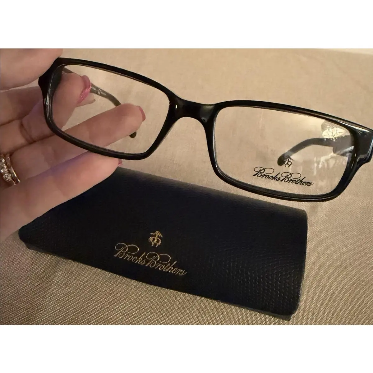 Brooks Brothers BB732 Black Men’s Eyeglass Frames with Case