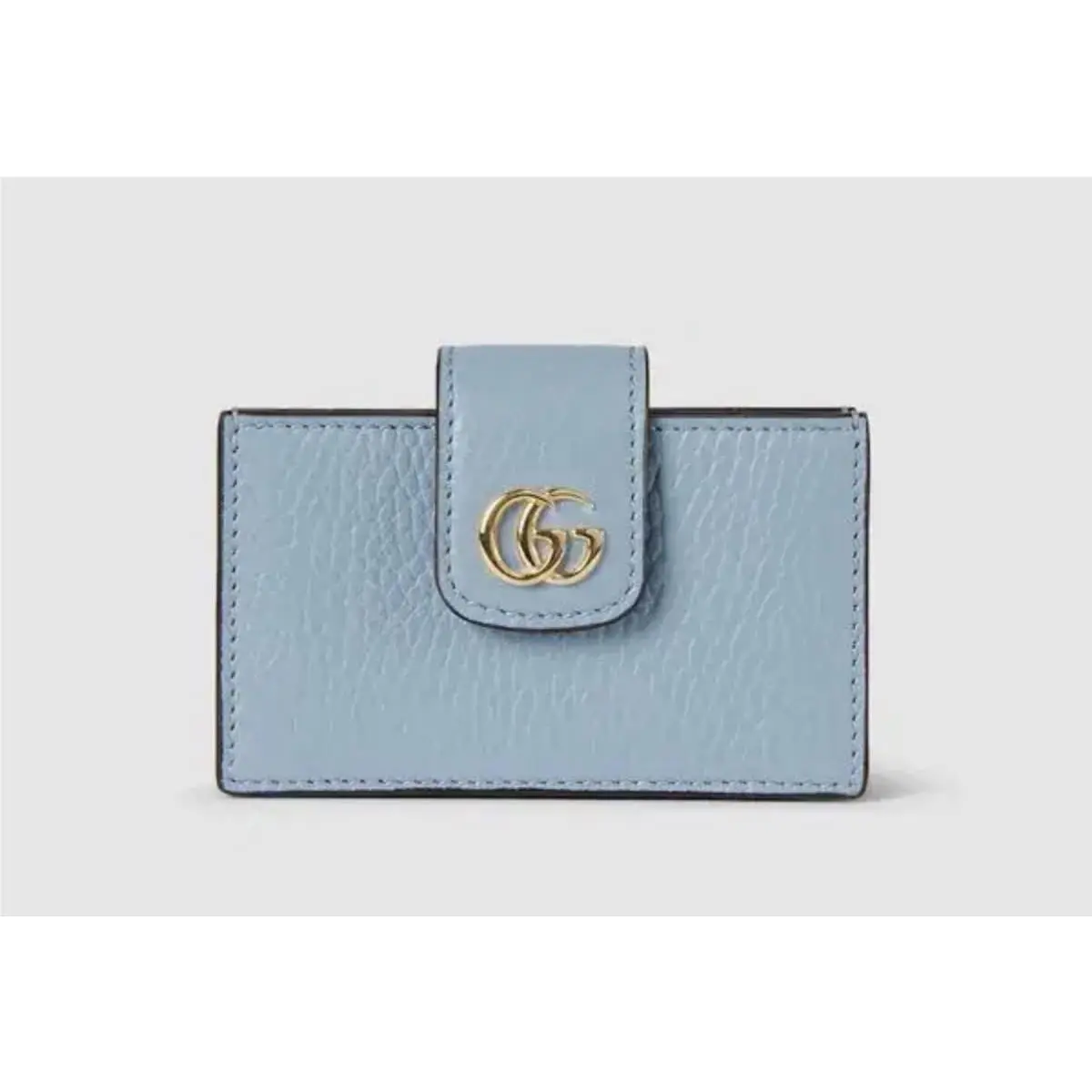 Gucci GG Marmont Blue Logo Card Wallet For Women Folding Credit Card