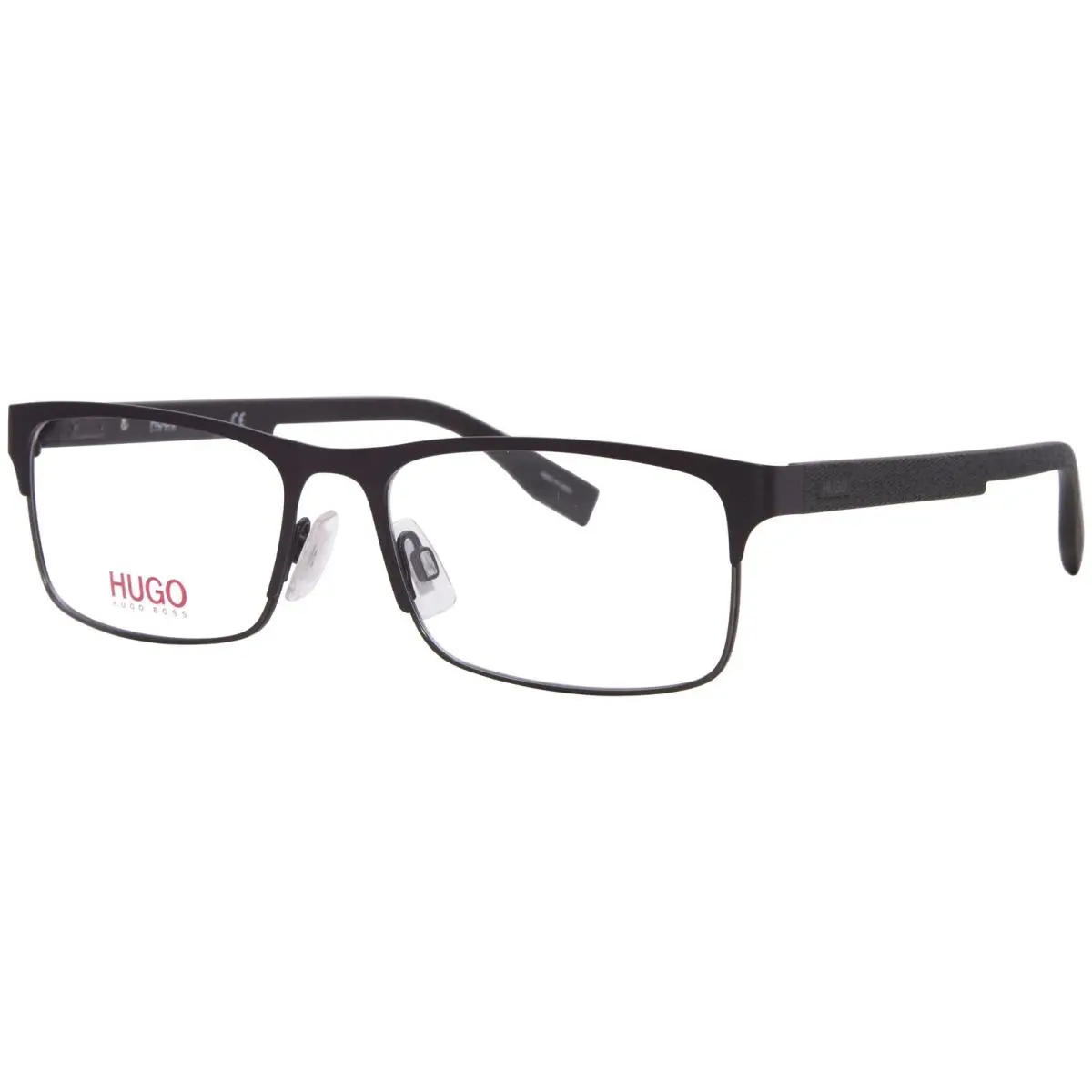 Hugo Boss HG-0293 4IN Eyeglasses Men`s Matte Brown Full Rim Rectangle Shape 56mm