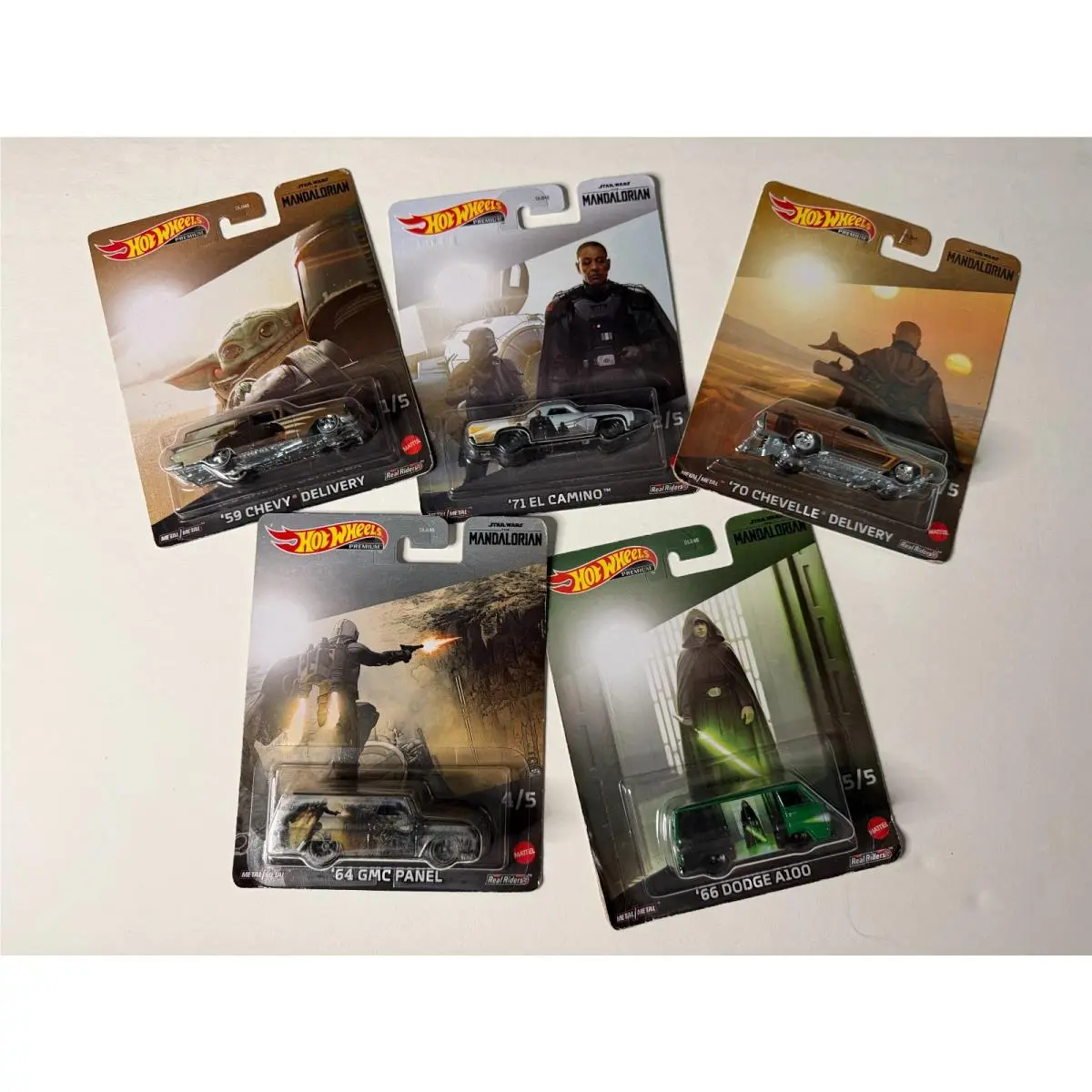 Star Wars / The Mandalorian - Hot Wheels Premium Character Cars 5pk - 1:64