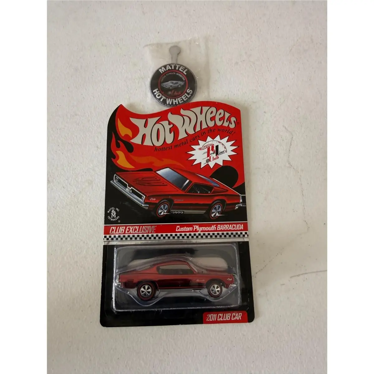 Hot Wheels Rlc Club Exclusive Custom Plymouth Barracuda Red 2011 Club Car CD1
