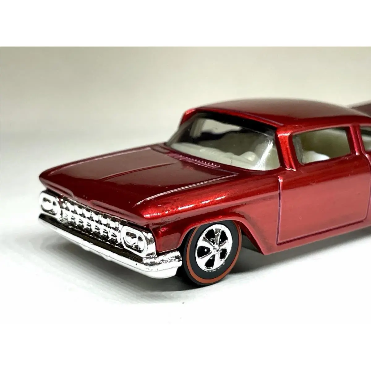 Hot Wheels ’59 Chevy Impala Custom Made Red with Redline Wheels Diecast 1:64