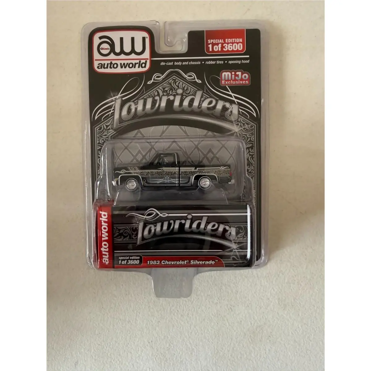 Auto World 1983 Chevrolet Silverado Lowriders Diecast Car Model CP8080 CG8