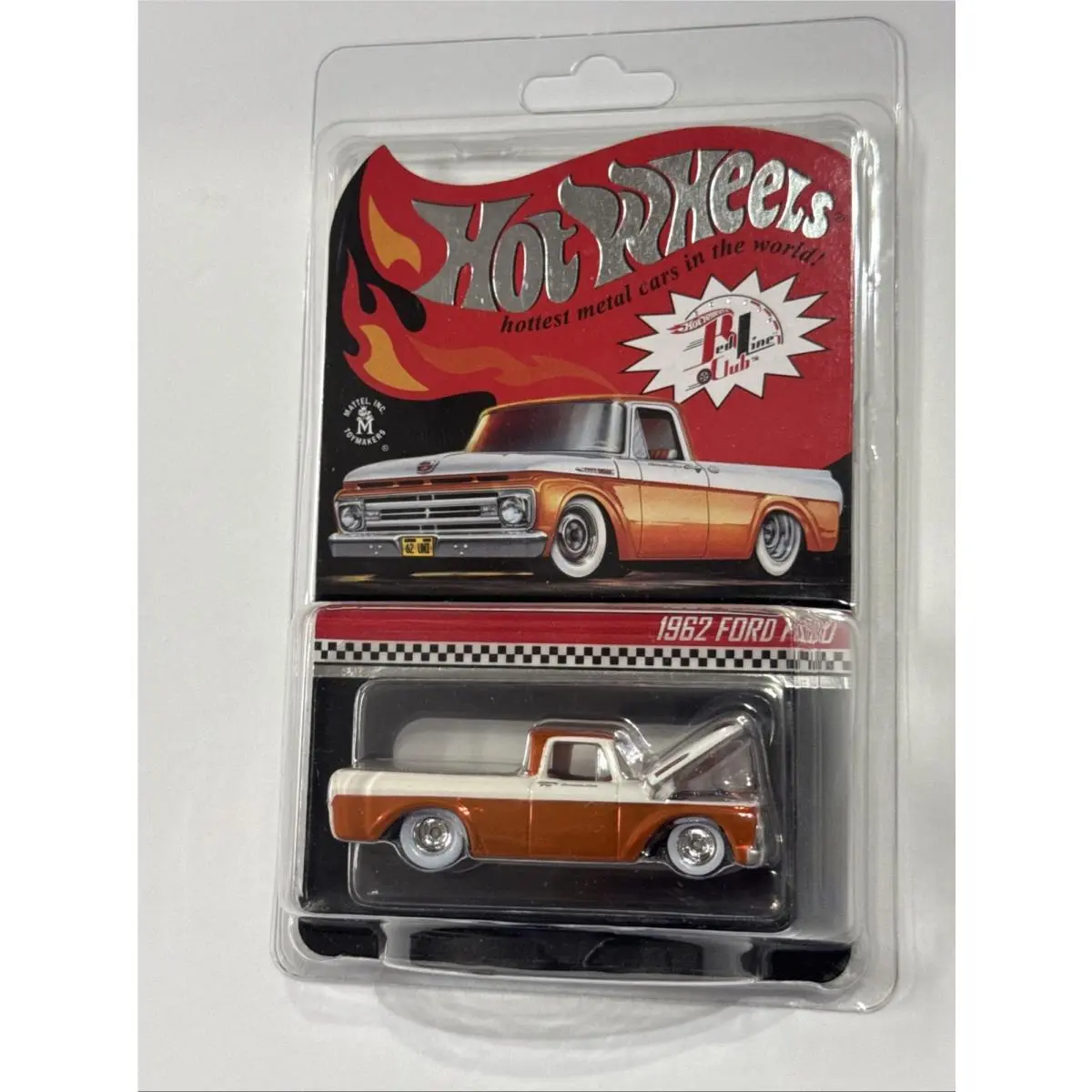 Hot Wheels 1962 Ford F100 Rlc Exclusive Unibody Orange Pickup 2022 5021/25000