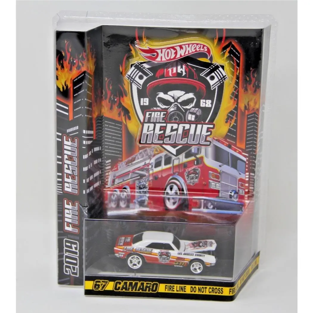 Hot Wheels Custom ‘67 Chevy Camaro Boxman Rare 4 of 10 Fire Department LA Rescue