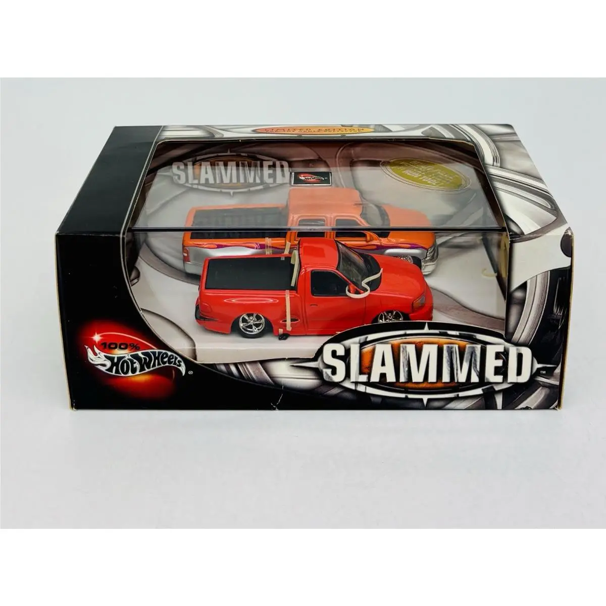 Hot Wheels Highway 35 Slammed Chevy Crew Cab Ford F-150 Custom Truck Set