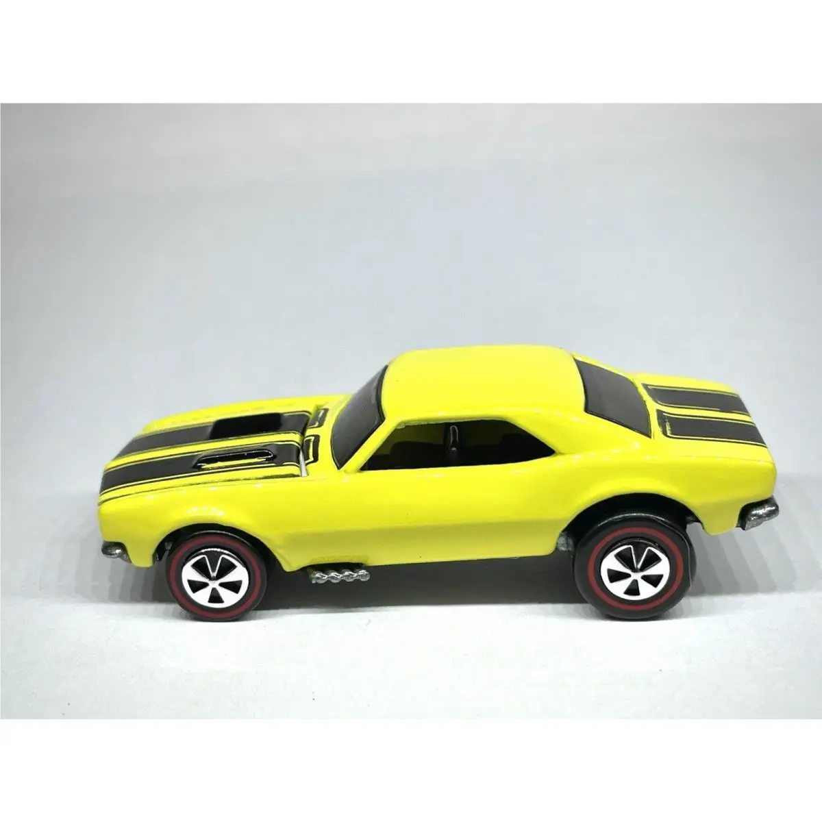Custom Made Redline Hot Wheels `67 Camaro Gloss Yellow Black Stripes