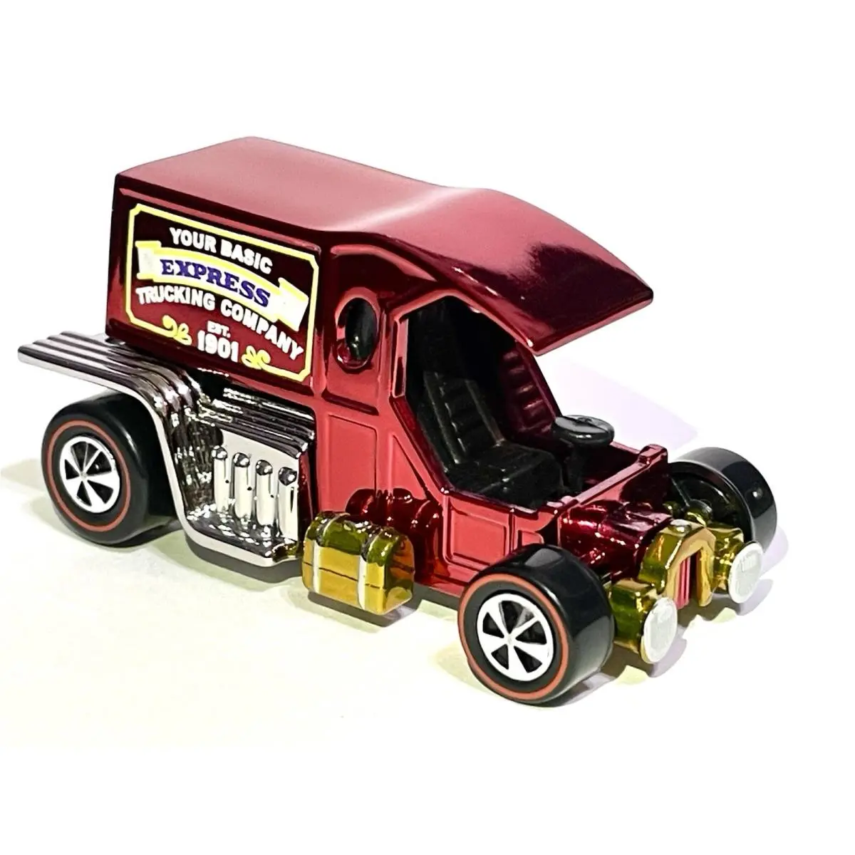 Custom Made Hot Wheels T -totaller Spectraflame Chrome Red Redline 1/1