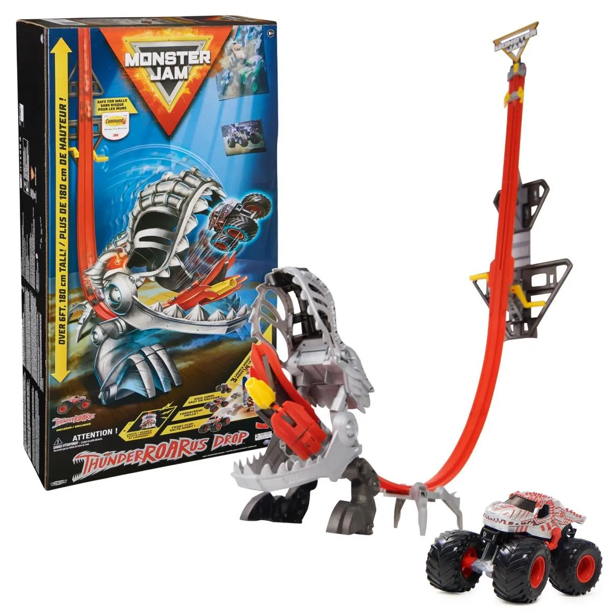 Thunderroarus Dinosaur Playset with Exclusive Monster Truck 6ft Lights
