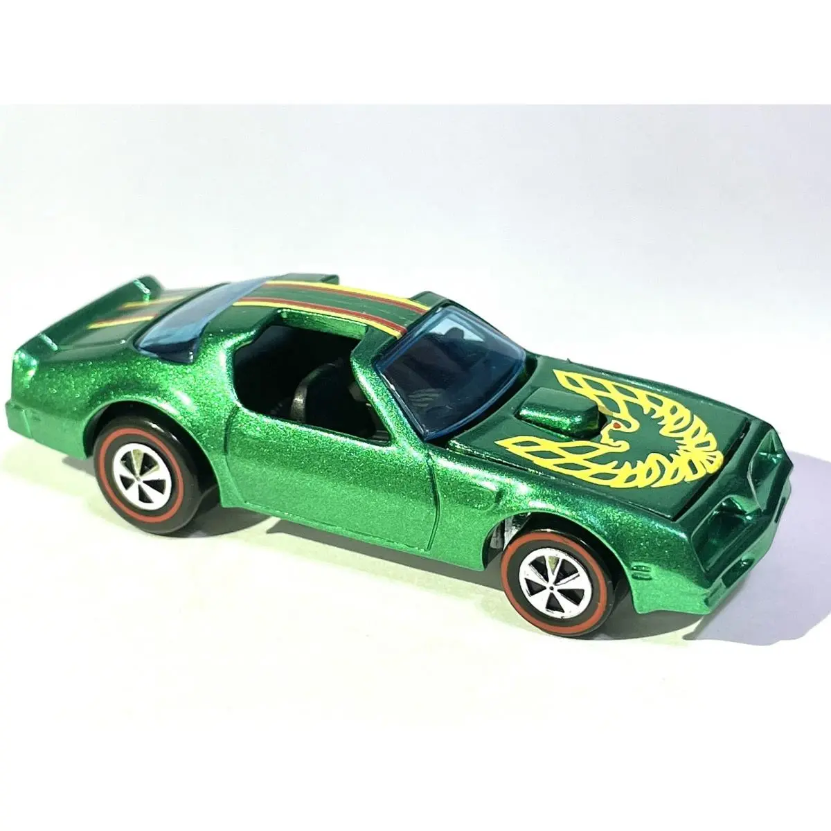 Custom Made Hot Wheels Hotbird Metallic Green Redline 80’s Firebird