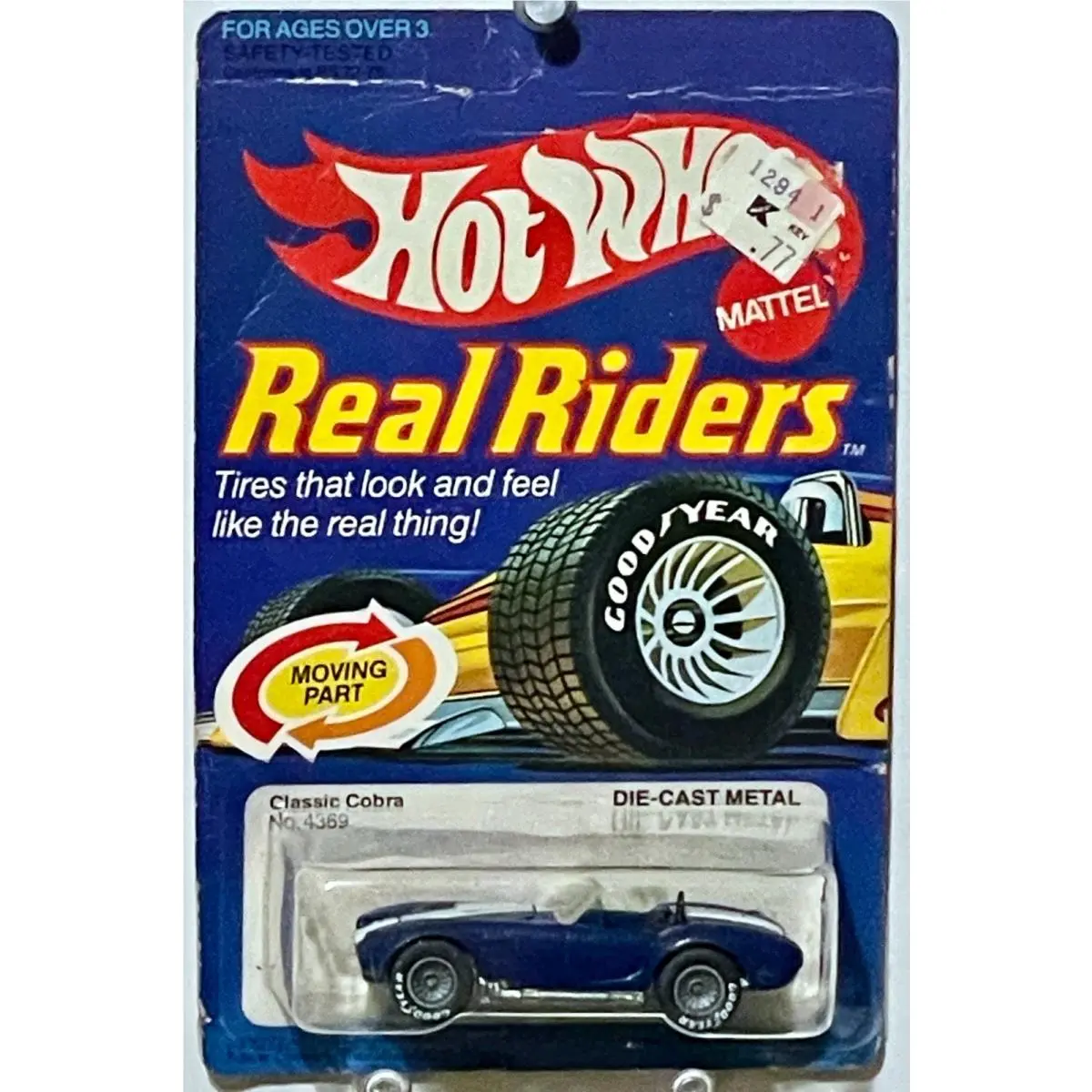 Hot Wheels 1982 Classic Cobra Real Rider Gray Hubs - Rare