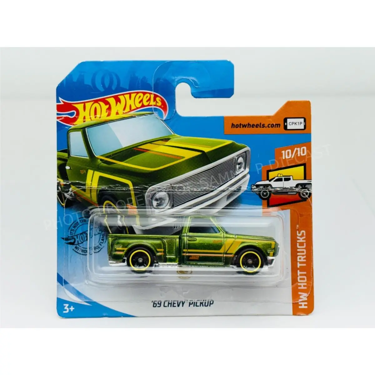 Hot Wheels 2020 Super Treasure Hunt `69 Chevy Pickup Rare Short Card