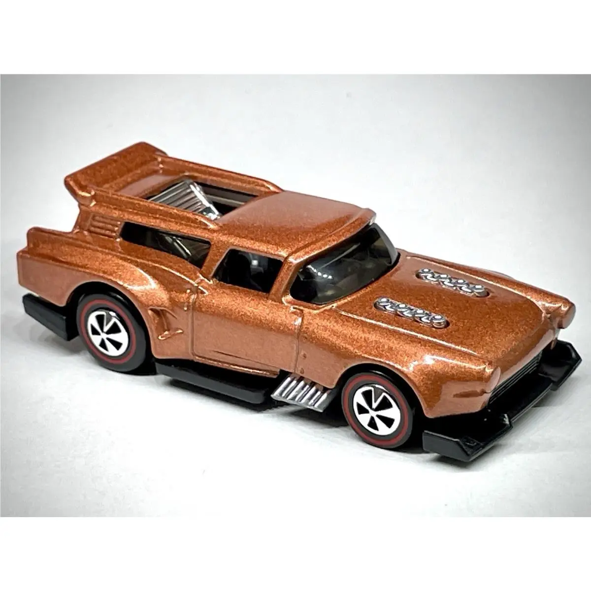 Only 1 Hot Wheels Custom Made Redline Metallic Copper Orange Nomad Gone Mad