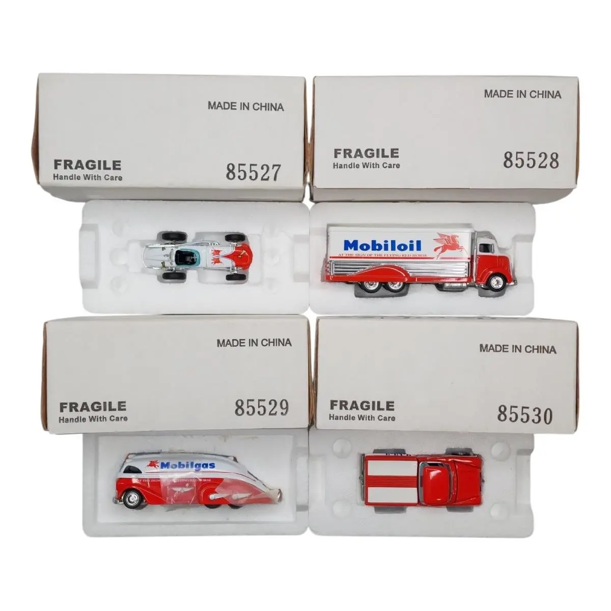 Hot Wheels Hwc Mobil Oil 4-Car Set Chevy Apache Ford Coe 2002