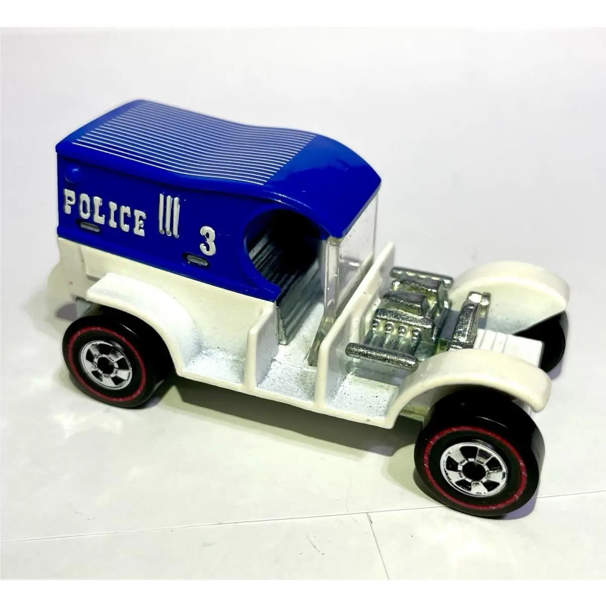 Hot Wheels Redline Blue White Copper Stopper Diecast