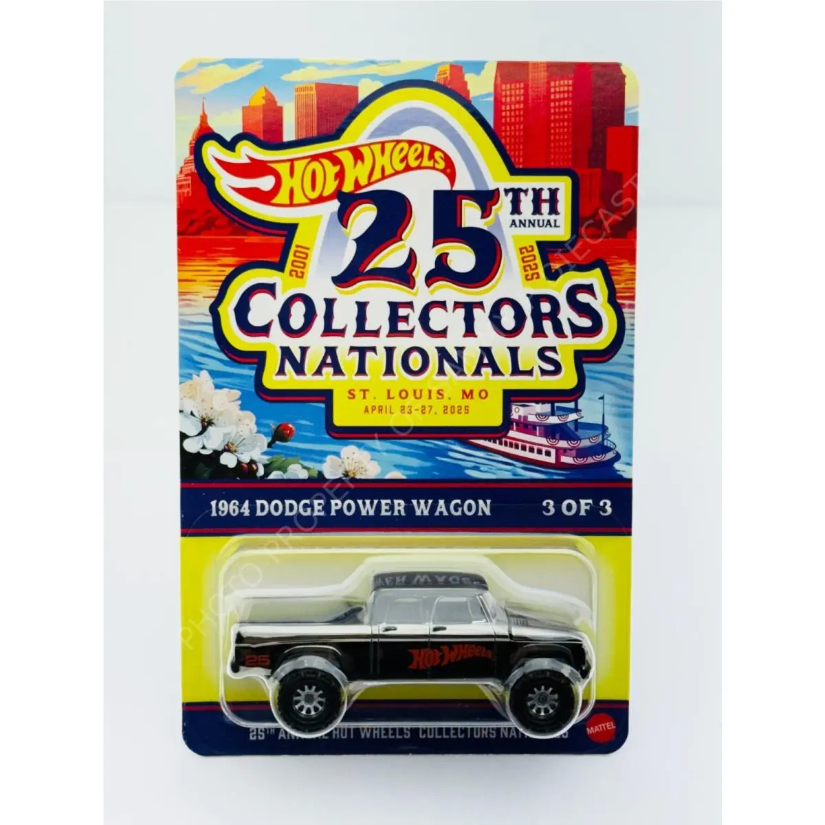 Hot Wheels 2025 25th St Louis Nationals 64 Dodge Power Wagon 2496/4000 Finale