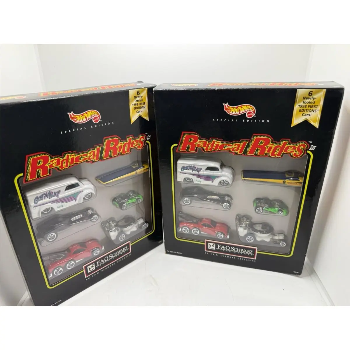 1998 Hot Wheels Special Edition Radical RIDES--6 Car Set Fao Schwarz 2