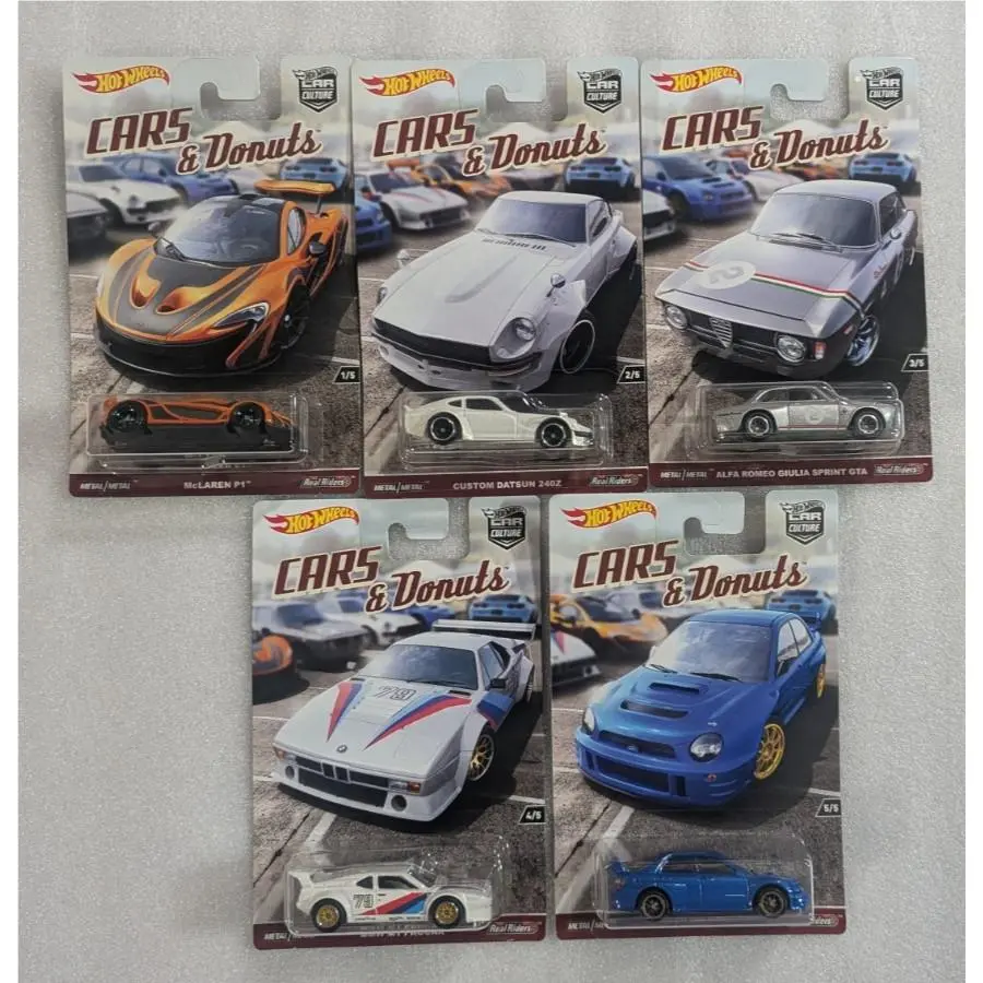 Hot Wheels Cars Donuts 2018 Car Culture Complete Set of 5 Cars
