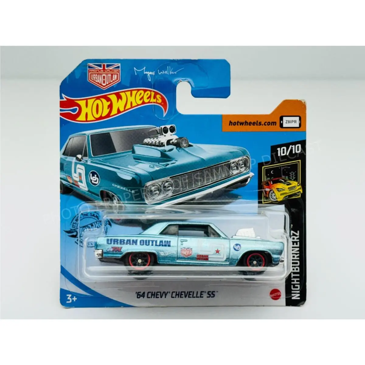 Hot Wheels 2020 Super Treasure Hunt 64 Chevy Chevelle SS Rare Short Card