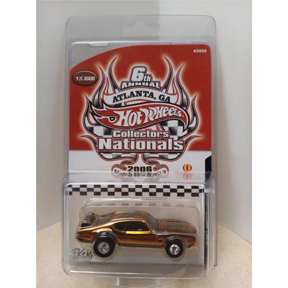 Hot Wheels 2006 6th Annual Collectors Nationals Gold Chrome Olds 442