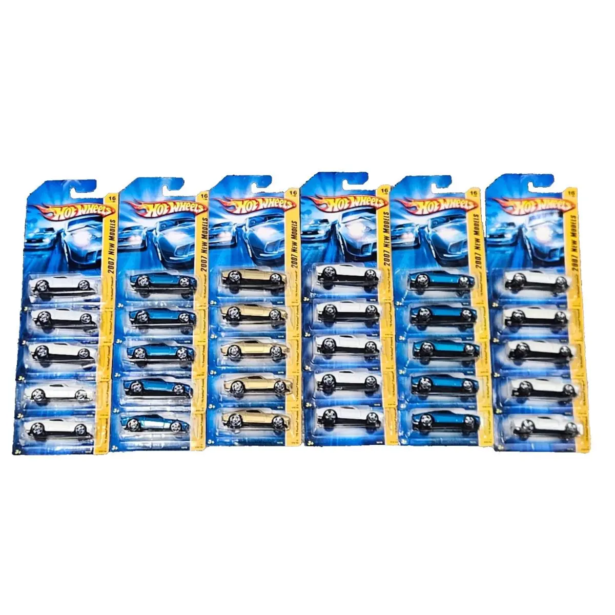 30 Hot Wheels 2007 Models `70 Pontiac Firebird 16/180 Blue Gold White