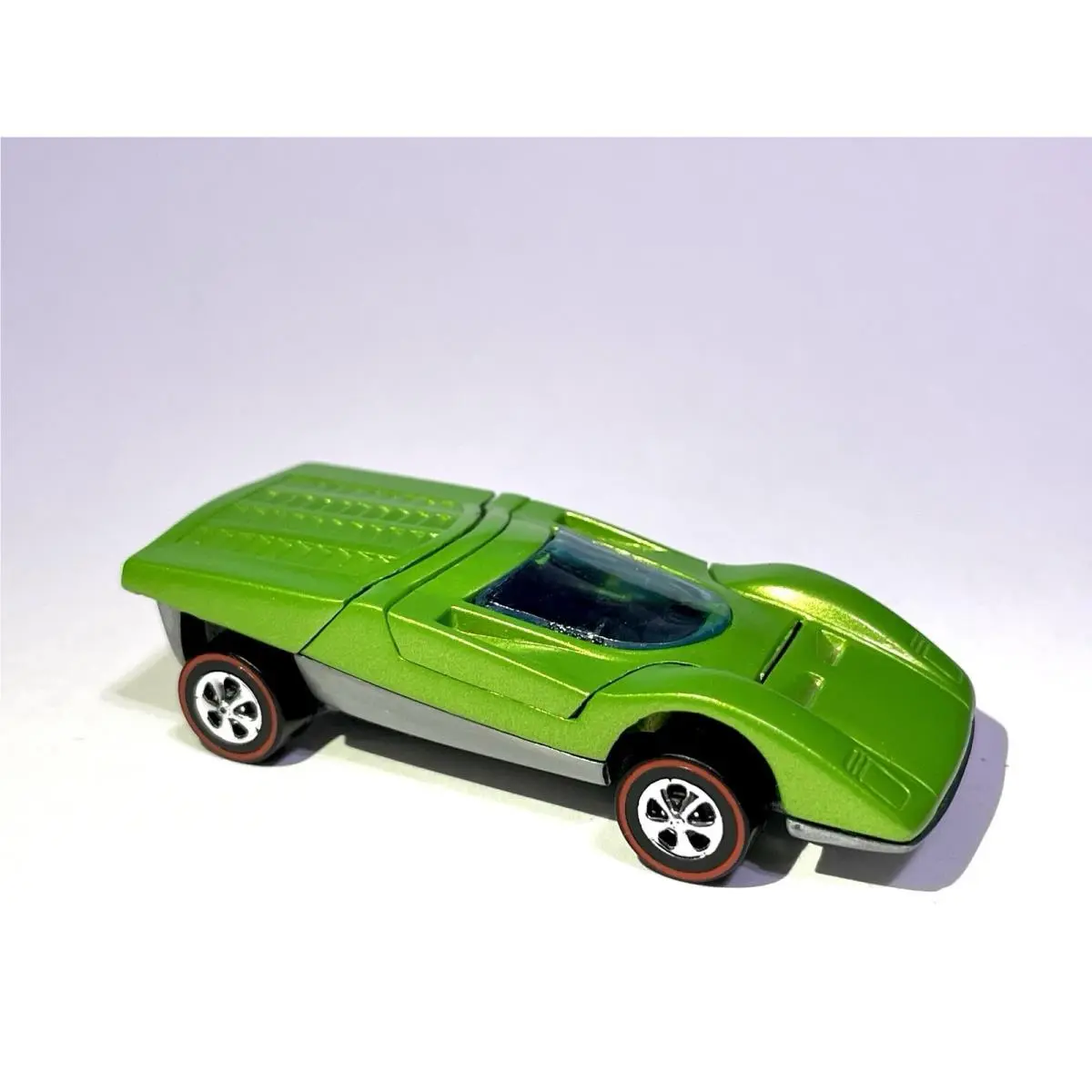 Restored Redline Vintage Hot Wheels Redline Ferrari 512s Lime Green Pearl