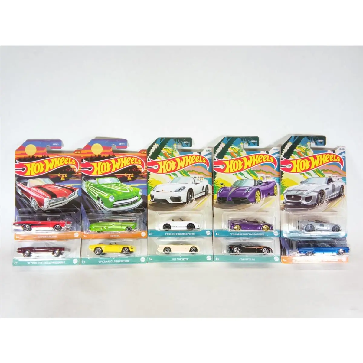 Hot Wheels 2021 Convertibles Series 10 Car Set Walmart EX