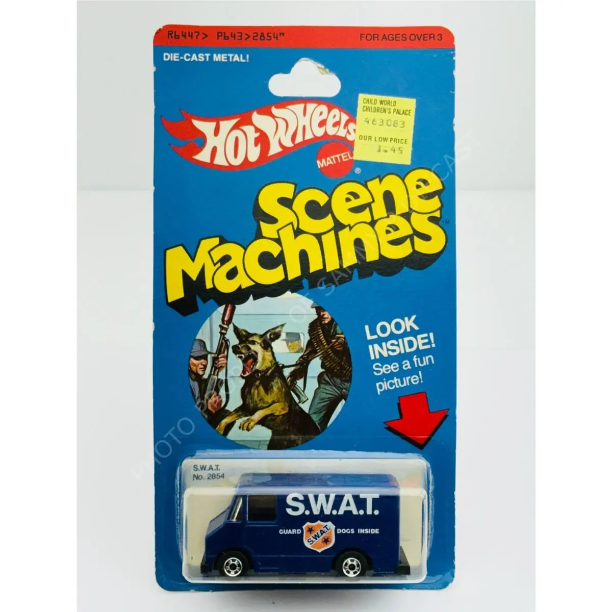 Hot Wheels Blackwall Scene Machines Swat Van Blue 2854 in Blisterpack
