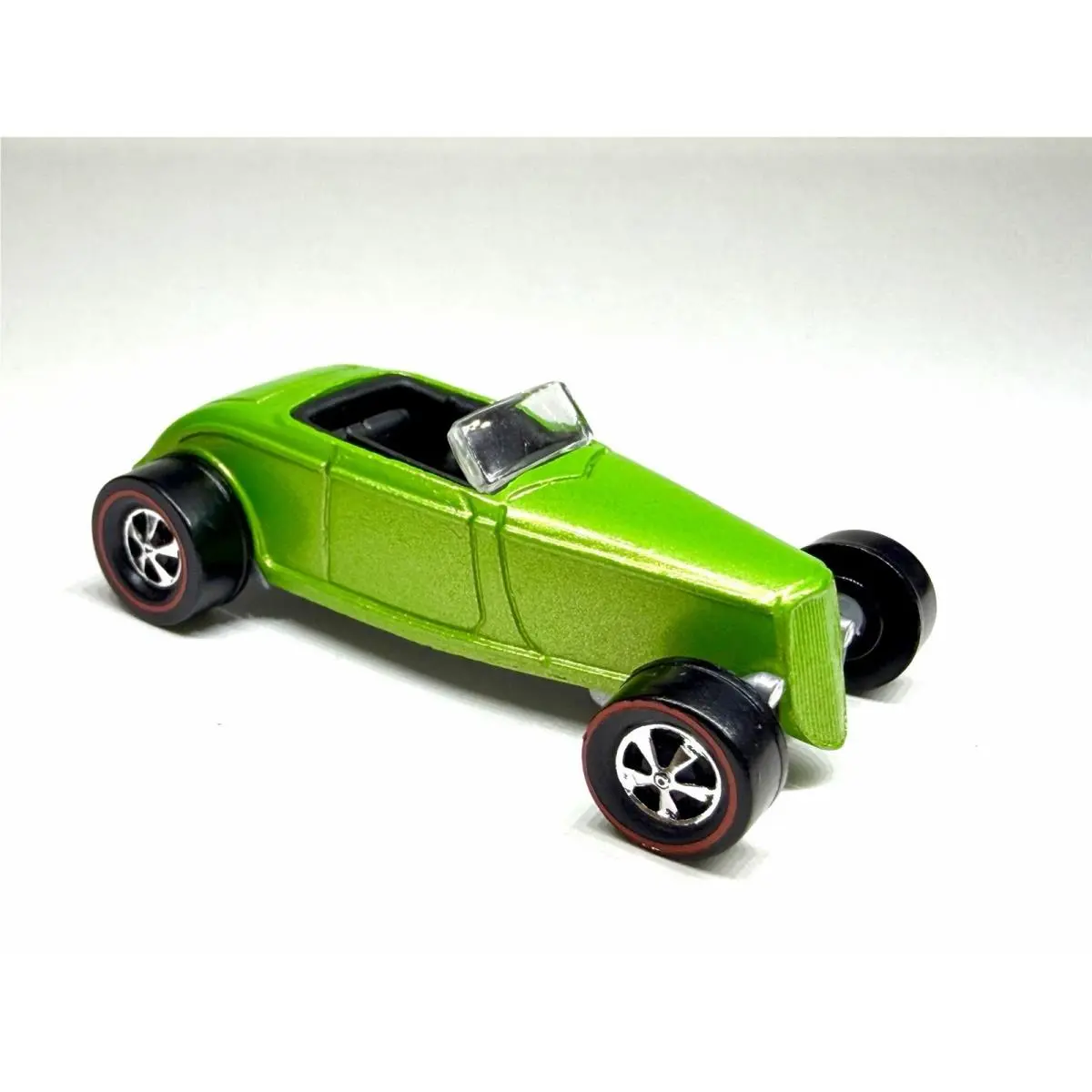 Hot Wheels ‘33 Ford Lo Boy Roadster Custom Made Metallic Green Redline