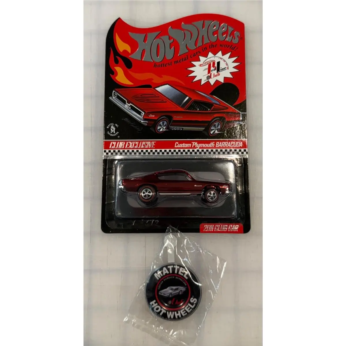 2011 Hot Wheels Redline Club Exclusive Car Custom Plymouth Barracuda 02602/3500