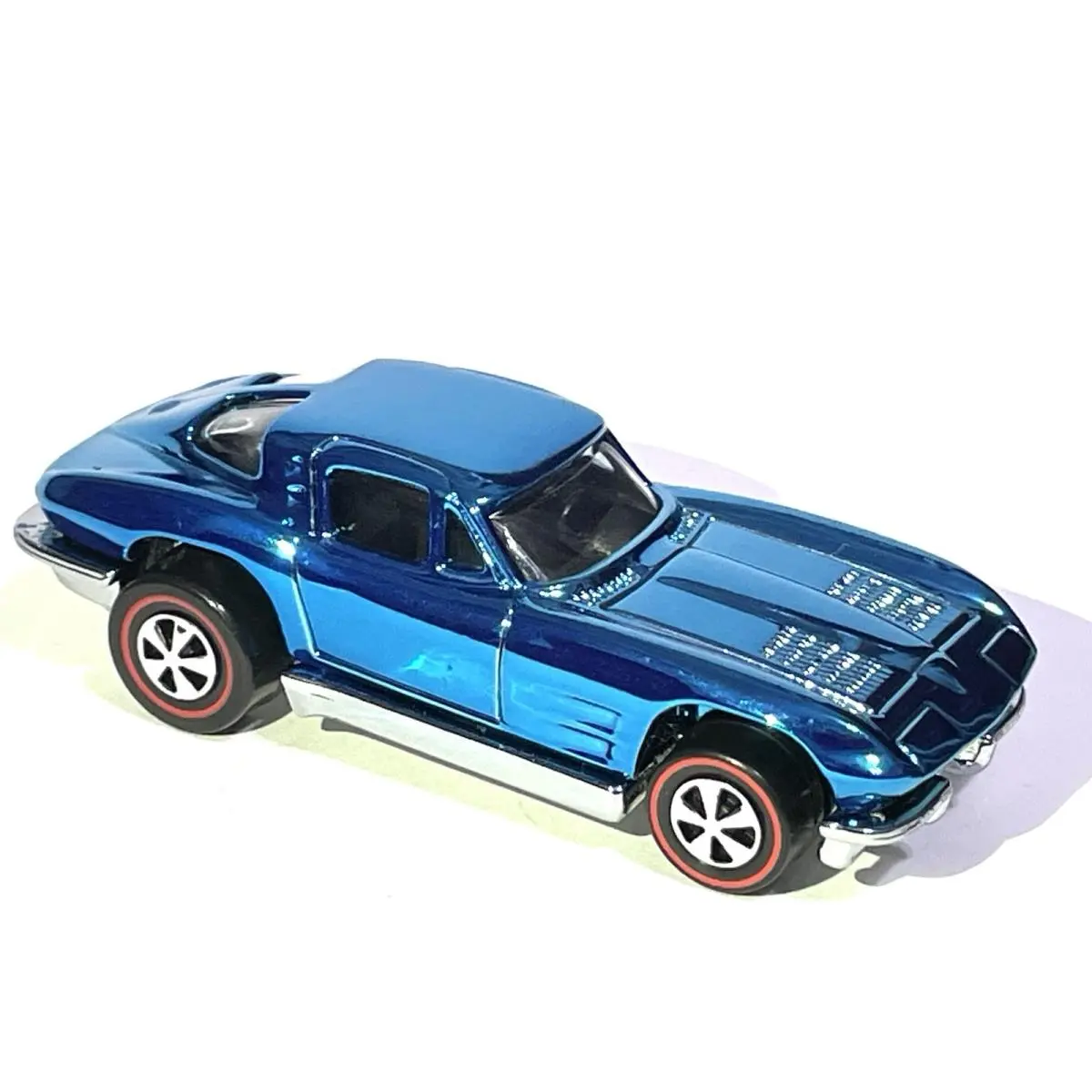 Hot Wheels `63 Vette Custom Made Spectraflame Blue Painted .only 1/1 Made