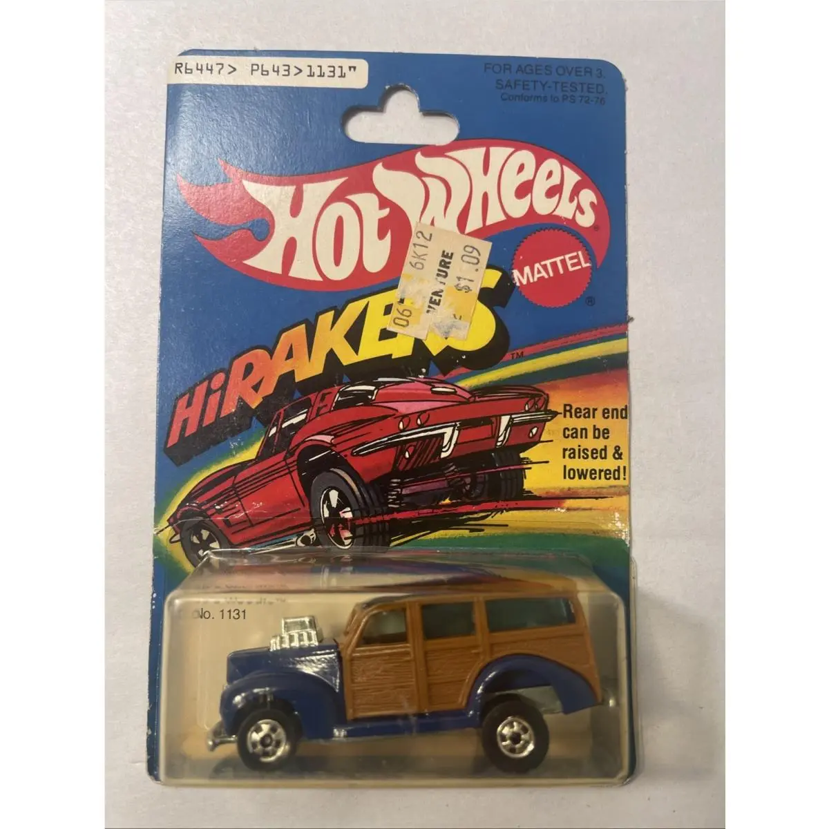 Hot Wheels Hi Rakers 40’s Ford Woodie Blue 1131 Diecast Vtg Malaysia 1979