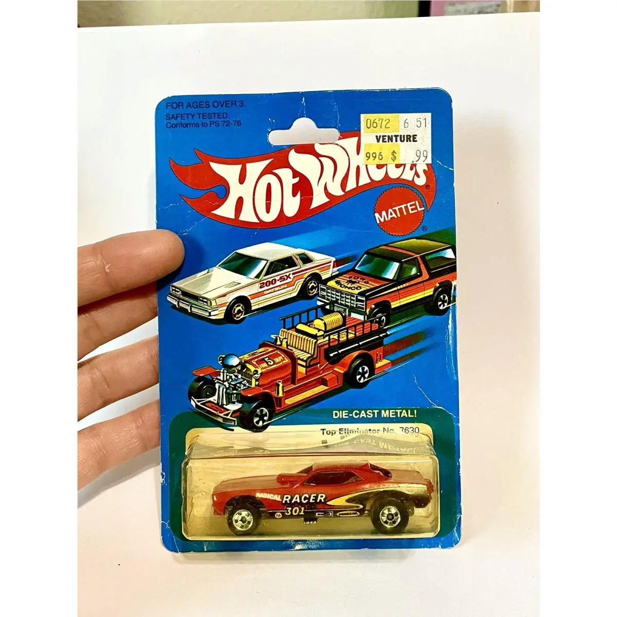Hot Wheels Mattel Vintage Top Eliminator 7630 1981 Radical Racer Open Blister
