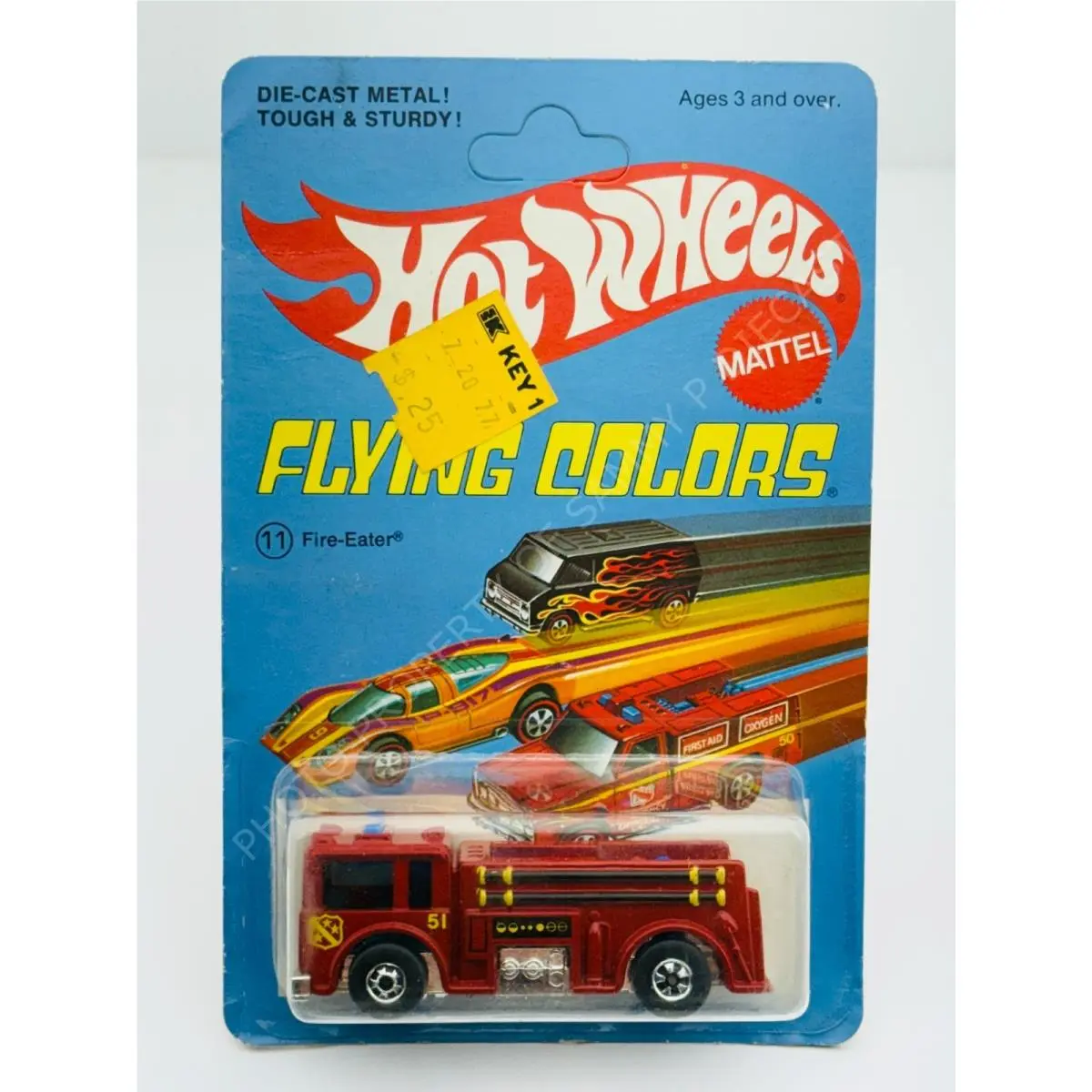 Hot Wheels Blackwall Fire Eater Red Flying Colors 11 in Blisterpack