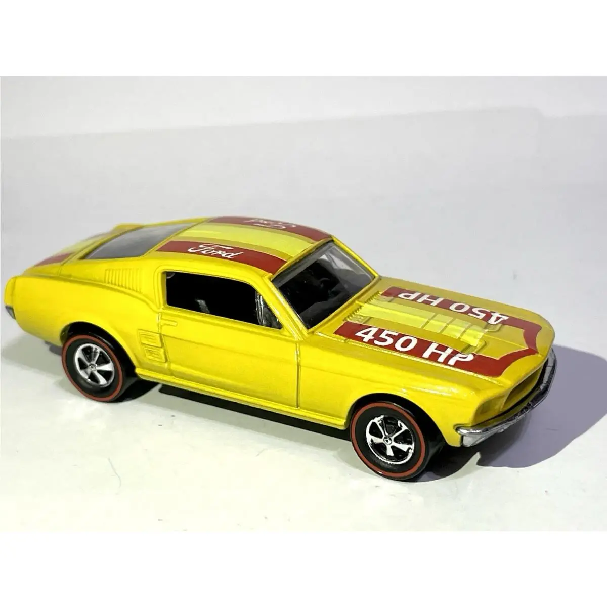 Hot Wheels “custom Made” `67 Mustang / Yellow Gloss Redline