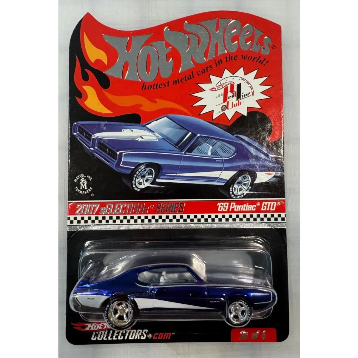 Hot Wheels 2007 Rlc Redline Club Selections ’69 Pontiac Gto 0904/9015
