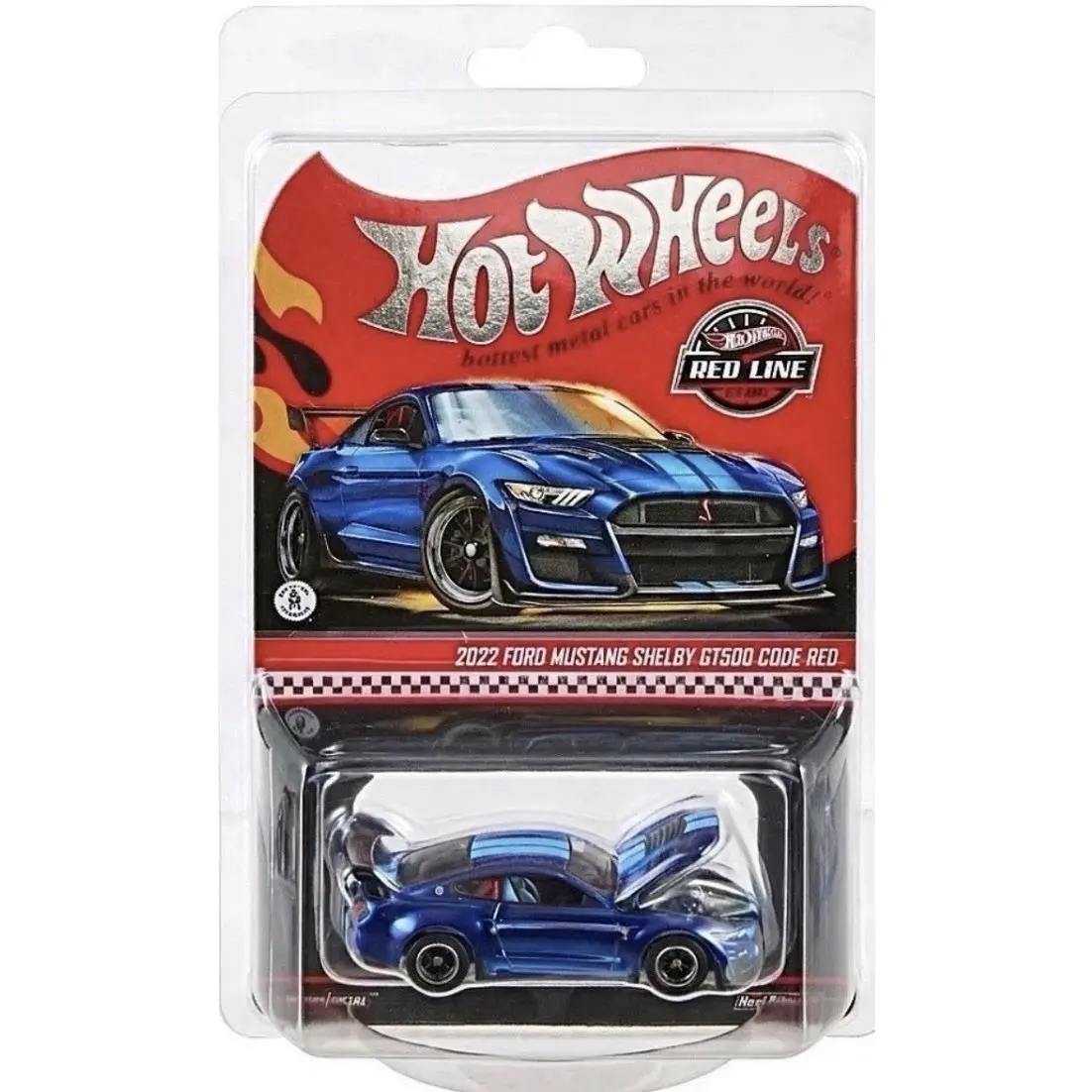 Hot Wheels Red Line Club 2022 Ford Mustang Shelby GT500 Code Red Blue IN Hand