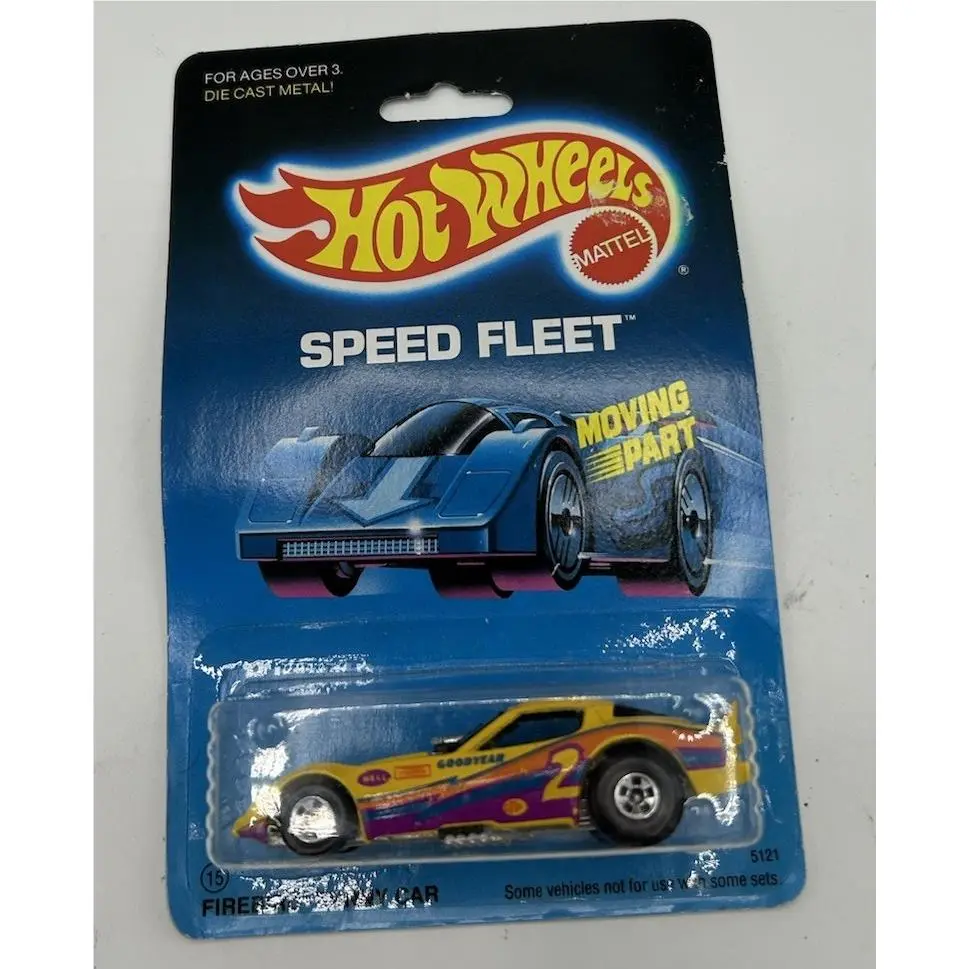1986 Hot Wheels Speed Fleet Firebird Funny Car Black Wall 5121