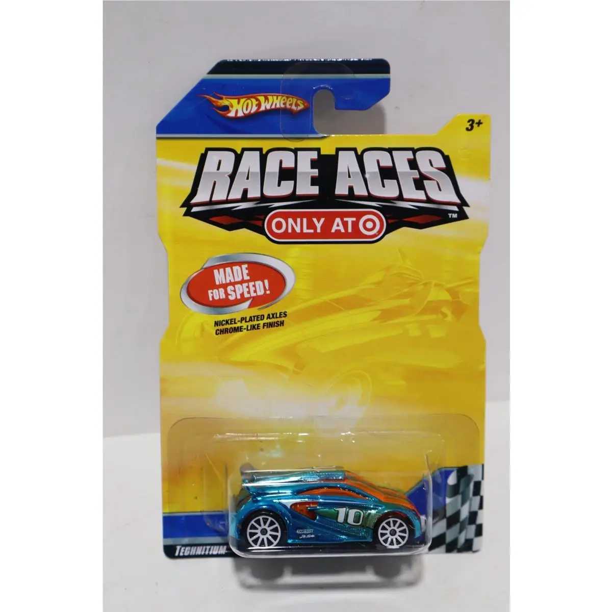 Hot Wheels Race Aces Technitium Target Exclusive Blue 2008 Rare