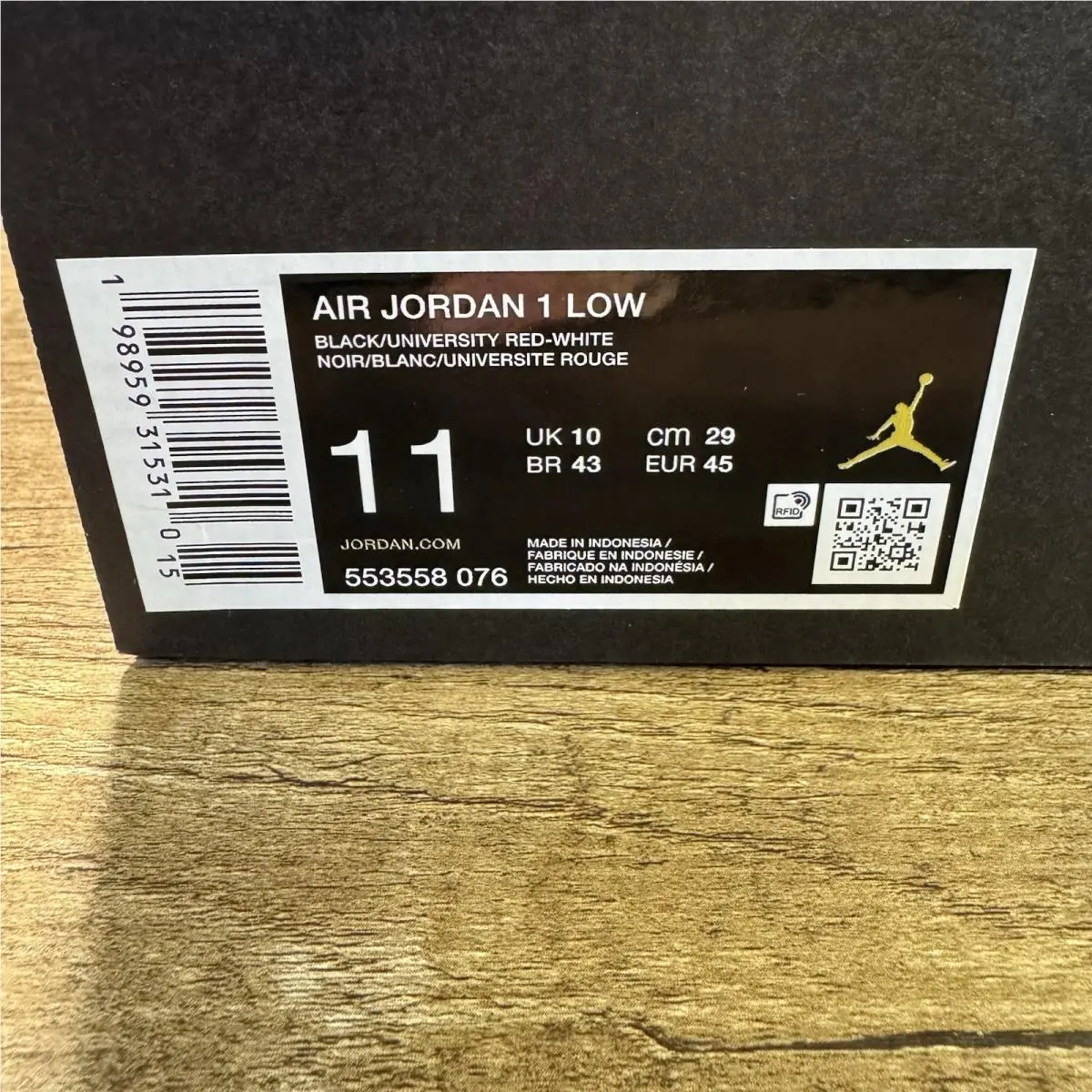 Nike shoes - Nike Air Jordan 1 - Air - 553558-076 - Black 0